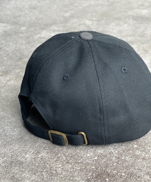 UNIVERSAL OVERALL（ユニバーサルオーバーオール）の「ショートバイザーキャップ2（キャップ・メンズ・ブラック/チャコールグレー/アイボリー・FREE）」の5枚目の写真