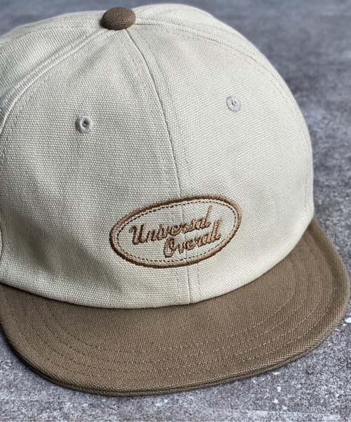 UNIVERSAL OVERALL（ユニバーサルオーバーオール）の「ショートバイザーキャップ2（キャップ・メンズ・ブラック/チャコールグレー/アイボリー・FREE）」の10枚目の写真