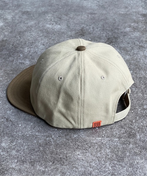 UNIVERSAL OVERALL（ユニバーサルオーバーオール）の「ショートバイザーキャップ2（キャップ・メンズ・ブラック/チャコールグレー/アイボリー・FREE）」の11枚目の写真