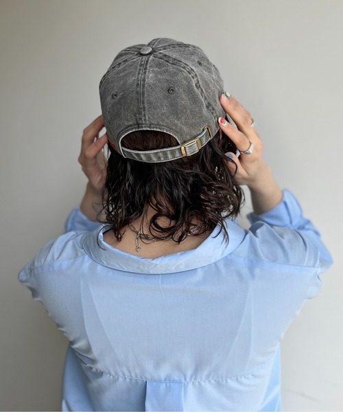 UNIVERSAL OVERALL（ユニバーサルオーバーオール）の「ショートバイザーキャップ2（キャップ・メンズ・ブラック/チャコールグレー/アイボリー・FREE）」の17枚目の写真