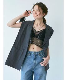 Ungrid | リネン混ノースリジャケット(テーラードジャケット)