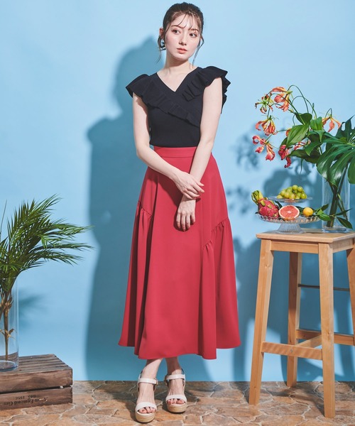 NOELA（ノエラ）の「切替スカート（スカート・レディース・ブラック/ベージュ/ピンク・S/M）」の19枚目の写真
