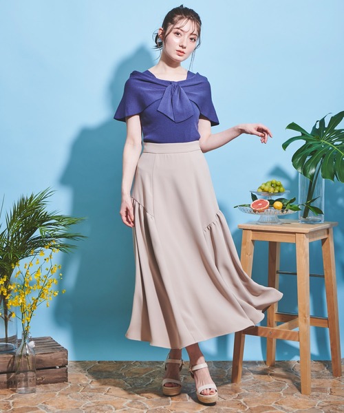 NOELA（ノエラ）の「切替スカート（スカート・レディース・ブラック/ベージュ/ピンク・S/M）」の7枚目の写真