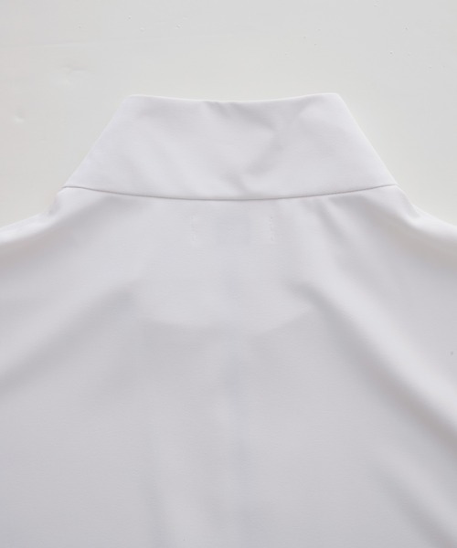 Loose/ルース（ルース）の「ドレープトロミ ハーフジップオーバーシャツティー（シャツ/ブラウス・メンズ・ライトグレー/ブラック/グレイッシュブルー/オフホワイト/ダークブルー/ブルーグレー/チャコールグレー/ホワイト・S/M/L/XS）」の18枚目の写真