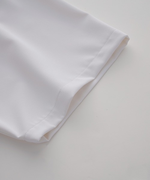 Loose/ルース（ルース）の「ドレープトロミ ハーフジップオーバーシャツティー（シャツ/ブラウス・メンズ・ライトグレー/ブラック/グレイッシュブルー/オフホワイト/ダークブルー/ブルーグレー/チャコールグレー/ホワイト・S/M/L/XS）」の22枚目の写真