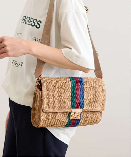 FRAMeWORK（フレームワーク）の「≪追加≫【A POINT/アポワン】ラフィアショルダーバック2（ショルダーバッグ・レディース・アイボリー・FREE）」の6枚目の写真