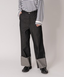 【SET UP可能】ROLL UP DENIM PANTS / ロールアップデニムパンツ
