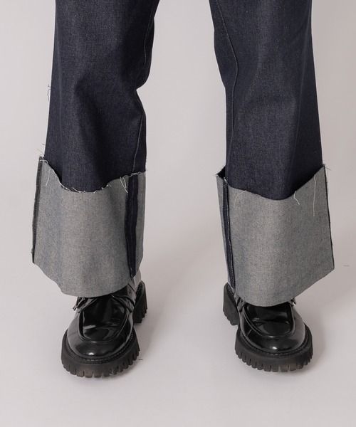 ONCILY（オンシェリー）の「【SET UP可能】ROLL UP DENIM PANTS / ロールアップデニムパンツ（デニムパンツ・メンズ・ナチュラル/ブラック/インディゴブルー・MEDIUM/LARGE/SMALL）」の6枚目の写真