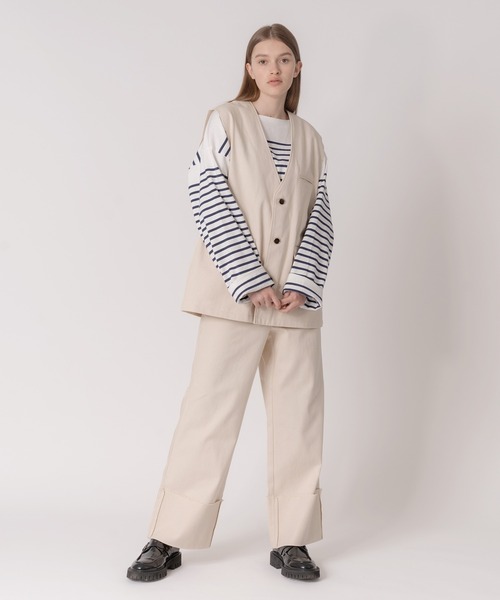 ONCILY（オンシェリー）の「【SET UP可能】ROLL UP DENIM PANTS / ロールアップデニムパンツ（デニムパンツ・メンズ・ナチュラル/ブラック/インディゴブルー・MEDIUM/LARGE/SMALL）」の12枚目の写真