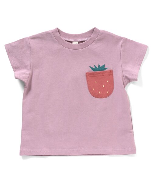 apres les cours（アプレレクール）の「【WEB限定】ポケットモチーフTシャツ（Tシャツ/カットソー・キッズ・チャコール/ベージュ/ラベンダー/グリーン/アイボリー・80/90/100/110/120/130）」の17枚目の写真