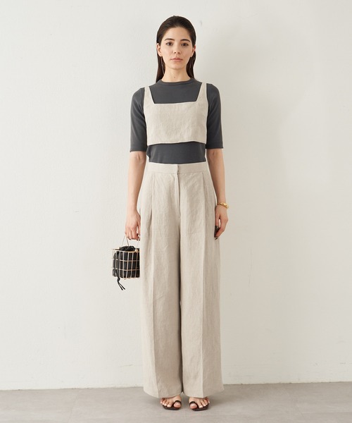 Whim Gazette（ウィムガゼット）の「リネンセンタープレスパンツ