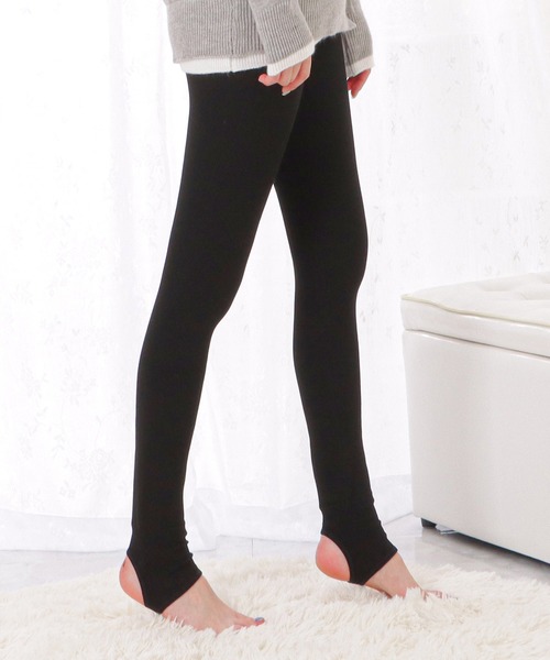 Lace Ladies（レースレディース）の「選べるリブカラータイツ・トレンカ（タイツ/ストッキング・レディース・ブラック系1/グレー系1/ライトグレー系2/ブラック系3/ライトグレー系4/ライトグレー系1/ブラック系2/ライトグレー系3/ブラック系4/グレー系2/グレー系3/グレー系4・FREE）」の4枚目の写真