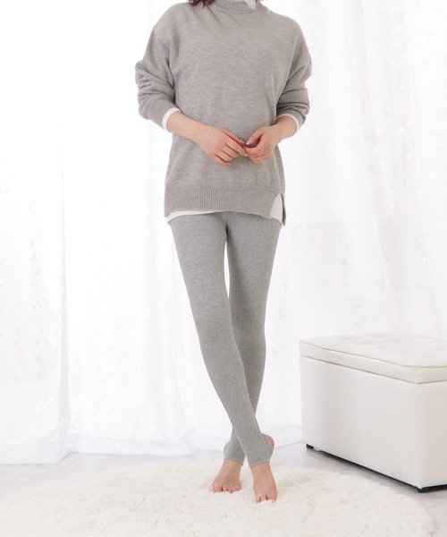 Lace Ladies（レースレディース）の「選べるリブカラータイツ・トレンカ（タイツ/ストッキング・レディース・ブラック系1/グレー系1/ライトグレー系2/ブラック系3/ライトグレー系4/ライトグレー系1/ブラック系2/ライトグレー系3/ブラック系4/グレー系2/グレー系3/グレー系4・FREE）」の18枚目の写真