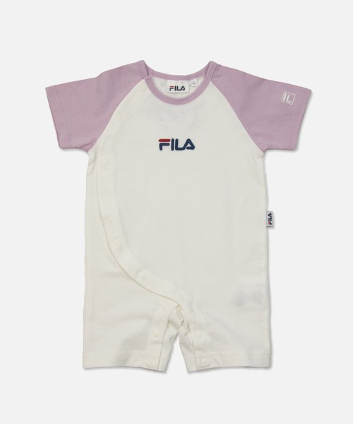 FILA(フィラ)の「FILA / フィラ ロゴ半袖カバーオール(ロンパース・キッズ・A/B/C/D/E/F/G/H/I・60cm/70cm/80cm)」の2枚目の写真