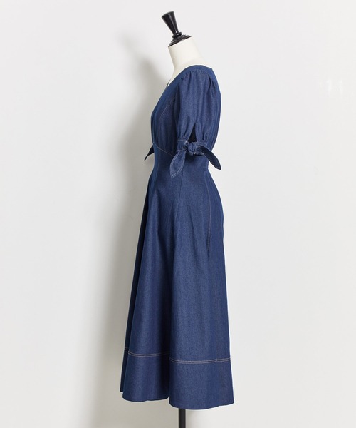 NOELA（ノエラ）の「デニムワンピース（ワンピース・レディース・ベージュ/インディゴブルー/ダークインディゴブルー・S/M）」の17枚目の写真