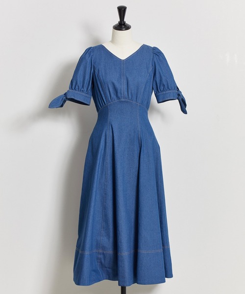 NOELA（ノエラ）の「デニムワンピース（ワンピース・レディース・ベージュ/インディゴブルー/ダークインディゴブルー・S/M）」の22枚目の写真