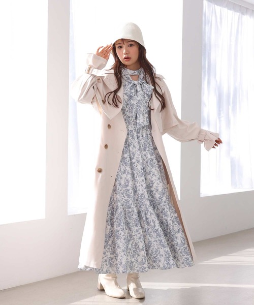 one after another NICE CLAUP(ワンアフターアナザーナイスクラップ)の「NCエンブレム付きクローシュハット(ハット・レディース・アイボリー/ブラック・FREE)」の4枚目の写真