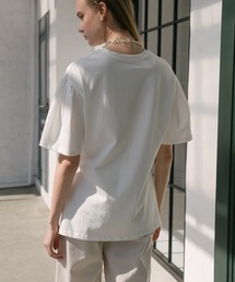 トップス WILLFULLY mockneck half sleeve tuck knit WILLFULLY（ウィルフリー）の「mockneck half sleeve tuck knit