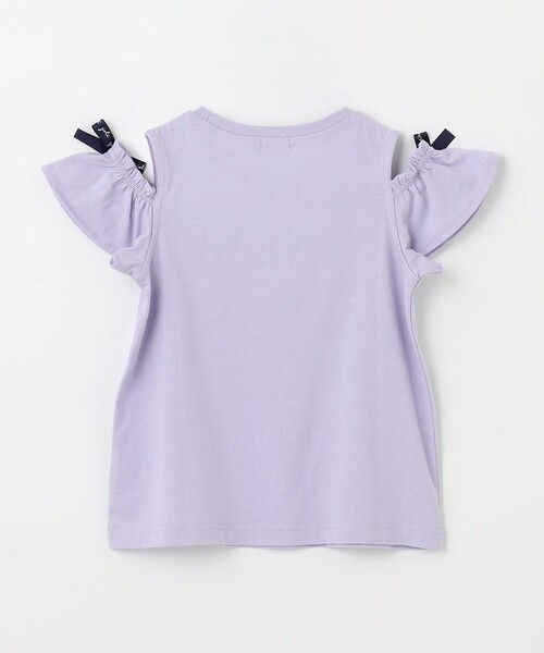 ANY(エニィ)の「刺繍 オン・オフショルダー Tシャツ(Tシャツ/カットソー・キッズ・ライラック系/ライトイエロー系/ピンク系/アイボリー系・100/110/120/130)」の18枚目の写真