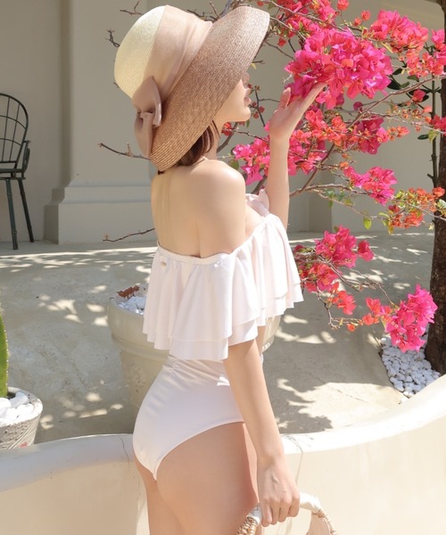 EIMY ISTOIRE（エイミーイストワール）の「ハイウエストボトム（水着・レディース・アイボリー・SMALL/MEDIUM）」の4枚目の写真