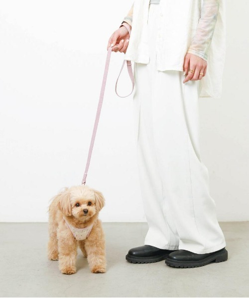 moncheri（モンシェリ）の「冷感アイスクリーム柄ハーネス+リードSET【接触冷感・ワンタッチ着脱・サイズ調整可能・８㎏まで対応】（リード/ハーネス/首輪・レディース・ピンク/ブルー・S/M/L/XL）」の10枚目の写真