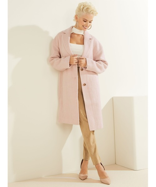 Guess（ゲス）の「Destiny Coat（チェスターコート・レディース・ライトブルー/ライトピンク・SMALL/MEDIUM/X-SMALL）」の7枚目の写真