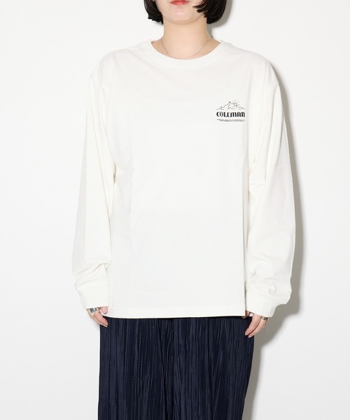 COLEMAN（コールマン）の「【 Coleman / コールマン 】ロングプリントTシャツ 長袖T CM6727 print L/S KFI（Tシャツ/カットソー・メンズ・ホワイト/カーキ/ピンク・SMALL/MEDIUM/LARGE/X-LARGE）」の2枚目の写真