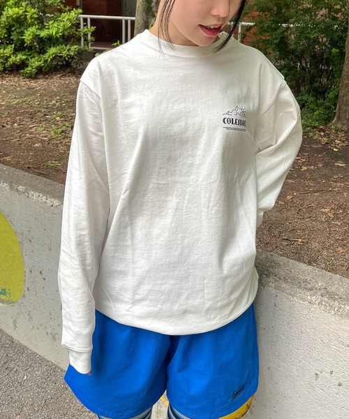 COLEMAN（コールマン）の「【 Coleman / コールマン 】ロングプリントTシャツ 長袖T CM6727 print L/S KFI（Tシャツ/カットソー・メンズ・ホワイト/カーキ/ピンク・SMALL/MEDIUM/LARGE/X-LARGE）」の8枚目の写真