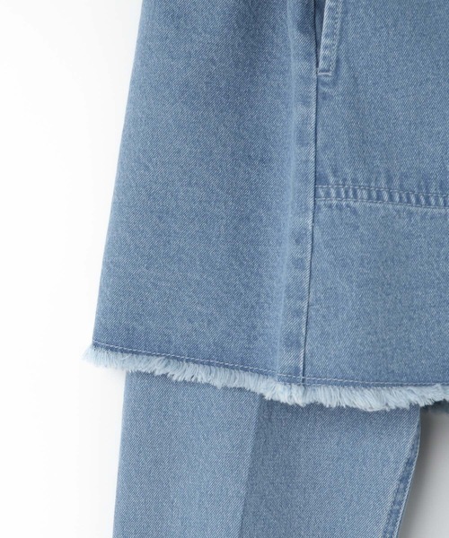 LOWRYS FARM（ローリーズファーム）の「スカパンフウＳＥＴデニムパンツ　905358（デニムパンツ・レディース・ライトブルー/ブルー・FREE）」の9枚目の写真