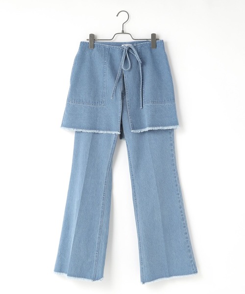 LOWRYS FARM（ローリーズファーム）の「スカパンフウＳＥＴデニムパンツ　905358（デニムパンツ・レディース・ライトブルー/ブルー・FREE）」の20枚目の写真