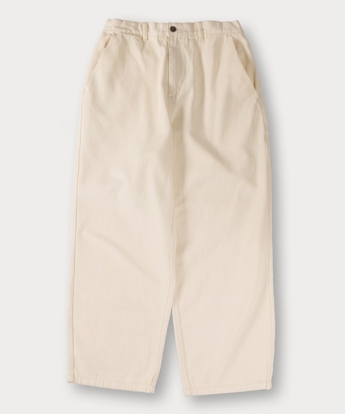 TIMELY WARNING(タイムリーワーニング)の「ヴィンテージライクワイドデニムパンツ/ワイドテーパード/ワイドシルエット/ウエストシャーリング(デニムパンツ・メンズ・ライトインディゴブルー/ケミカルウォッシュ/オフホワイト/グレー/ブラック・M/L)」の6枚目の写真