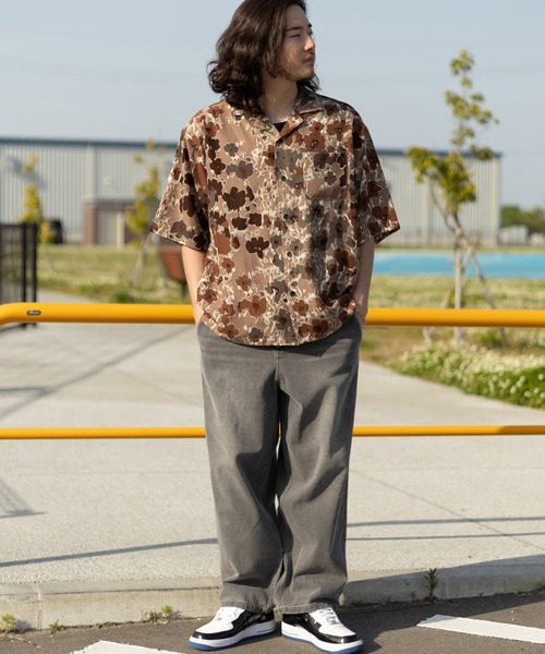 TIMELY WARNING(タイムリーワーニング)の「ヴィンテージライクワイドデニムパンツ/ワイドテーパード/ワイドシルエット/ウエストシャーリング(デニムパンツ・メンズ・ライトインディゴブルー/ケミカルウォッシュ/オフホワイト/グレー/ブラック・M/L)」の17枚目の写真