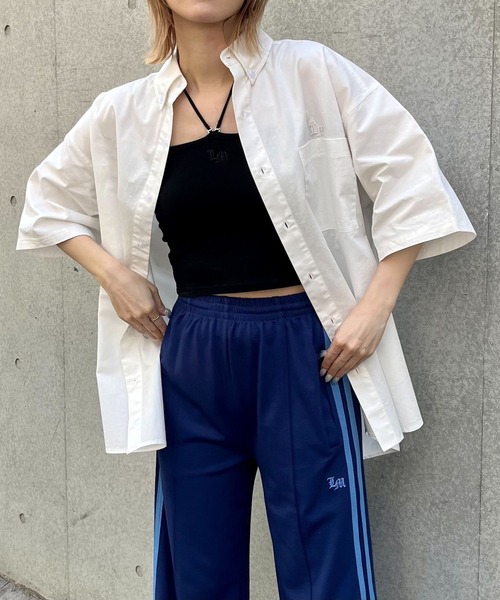 PBLIM（ページボーイリム）の「PBLIM/アソートコットンシャツ（シャツ/ブラウス・レディース・オフホワイト/ライトブルー/ネイビー・FREE）」の12枚目の写真