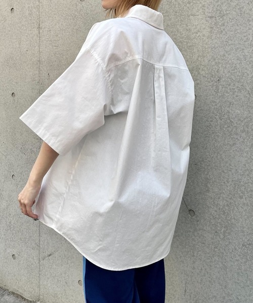 PBLIM（ページボーイリム）の「PBLIM/アソートコットンシャツ（シャツ/ブラウス・レディース・オフホワイト/ライトブルー/ネイビー・FREE）」の8枚目の写真