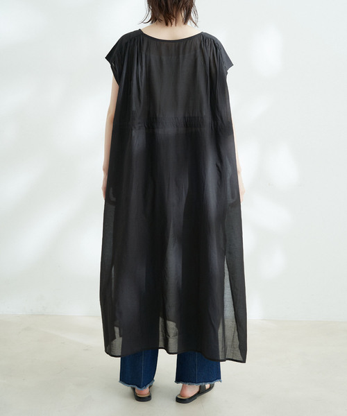 Jayro（ジャイロ）の「ボイルウエストドロストシャーリングワンピース（ワンピース・レディース・ブラック/ベージュ/パープル・M）」の12枚目の写真