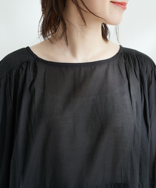 Jayro（ジャイロ）の「ボイルウエストドロストシャーリングワンピース（ワンピース・レディース・ブラック/ベージュ/パープル・M）」の13枚目の写真