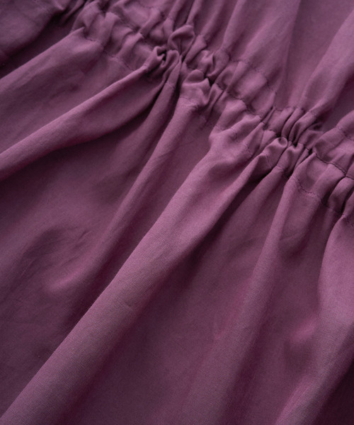 Jayro（ジャイロ）の「ボイルウエストドロストシャーリングワンピース（ワンピース・レディース・ブラック/ベージュ/パープル・M）」の19枚目の写真