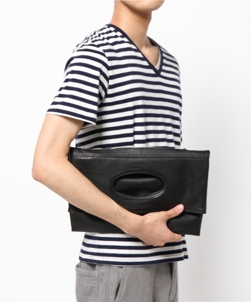 MK MICHEL KLEIN HOMME （エムケーミッシェルクランオム）の「クラッチバック（クラッチバッグ・メンズ・ブルー/ブラック/ライトブラウン/カーキ・FREE）」の11枚目の写真