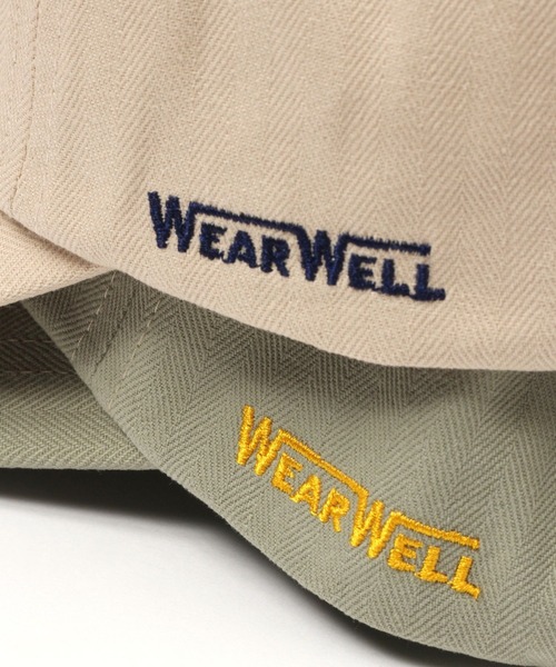 BAYFLOW（ベイフロー）の「【WEAR WELL（ウェアウェル）】別注ヘリンボーンキャップ（キャップ・メンズ・クリアグリーン/ブラック/ベージュ・FREE）」の5枚目の写真