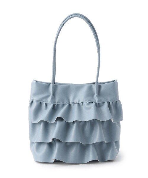SHOO・LA・RUE（シューラルー）の「◆フリルトートバッグ（トートバッグ・レディース・オフホワイト/シルバー/ブルー・00）」の10枚目の写真
