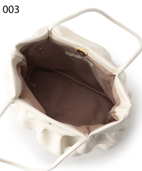 SHOO・LA・RUE（シューラルー）の「◆フリルトートバッグ（トートバッグ・レディース・オフホワイト/シルバー/ブルー・00）」の8枚目の写真