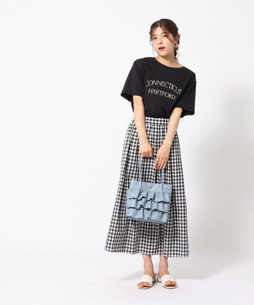 SHOO・LA・RUE（シューラルー）の「◆フリルトートバッグ（トートバッグ・レディース・オフホワイト/シルバー/ブルー・00）」の5枚目の写真