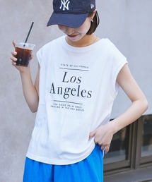 CIAOPANIC TYPY | USAコットンロゴプリントノースリTEE(Tシャツ/カットソー)