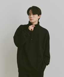 flaner | Loose half zip sweat/ルーズハーフジップスウェット(スウェット)
