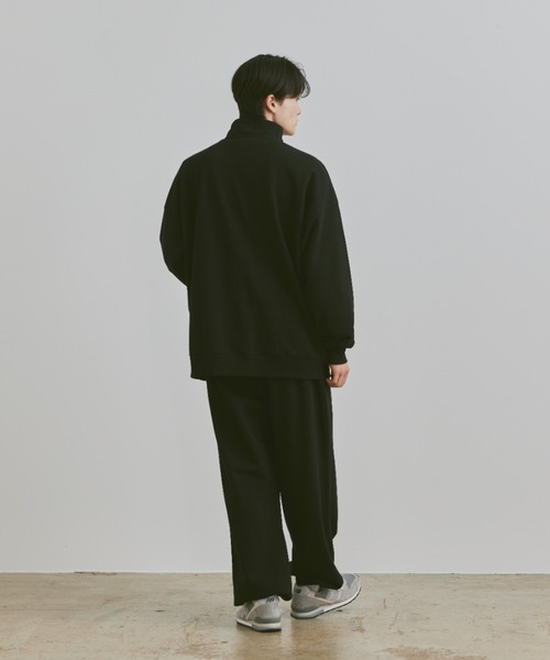 flaner（フラネ）の「Loose half zip sweat / ルーズハーフジップスウェット（スウェット・レディース・ネイビー/ブラック/グレー・MEDIUM/LARGE）」の13枚目の写真