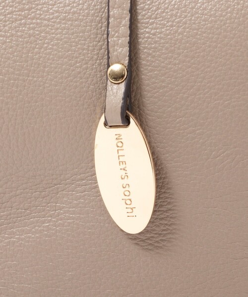 NOLLEY’S（ノーリーズ）の「バンブーレザートートバッグ（ショルダーバッグ・レディース・ブラック/ベージュ・FREE）」の9枚目の写真