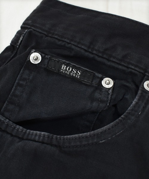 HUGO BOSS(ヒューゴボス)の「【ヴィンテージ古着】HUGO BOSS / ヒューゴ・ボス コットンパンツ ブラック(デニムパンツ・メンズ・ブラック・35)」の6枚目の写真