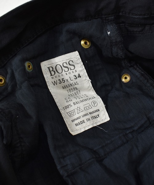 HUGO BOSS(ヒューゴボス)の「【ヴィンテージ古着】HUGO BOSS / ヒューゴ・ボス コットンパンツ ブラック(デニムパンツ・メンズ・ブラック・35)」の5枚目の写真