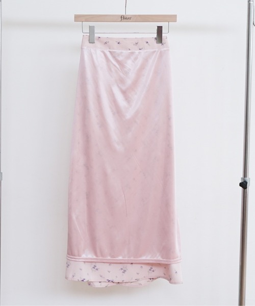 flower（フラワー）の「フローラルスインギングスカート（スカート・レディース・ブラック/ピンク・FREE）」の5枚目の写真
