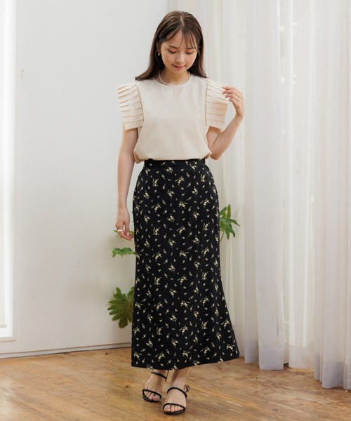flower（フラワー）の「フローラルスインギングスカート（スカート・レディース・ブラック/ピンク・FREE）」の9枚目の写真